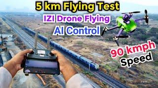 IZI Drone Flying 5 Km range with AI Control | Sony Camera 4k 30fps | best lowest price drone |