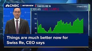 Things are much better now for Swiss Re, CEO says