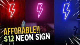 What's inside the box | Lumoonosity Lightning LED neon sign | Affordable LED lights