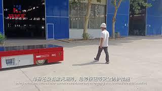 Industrial electric trackless transfer cart