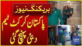 Pakistan Cricket Team Arrived In Dubai To Play Match Against India | Breaking News | Dawn News