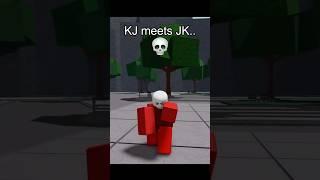 KJ Vs JK #shorts #roblox #strongestbattlegrounds