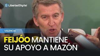 Feijóo mantiene su apoyo a Mazón