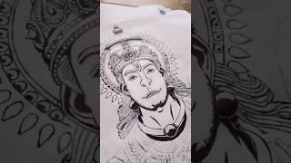 how to draw a hanuman ji | hanuman ji drawing easy | #shorts #viral #trending #drawing #art #sketch