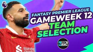 FPL GW12 TEAM SELECTION | Gameweek 12 WILDCARD DRAFT | Fantasy Football Tips 24-25 #fpl