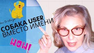 В комментариях, вместо своего имени пользователя какой то код @user..., что делать? Псевдоним