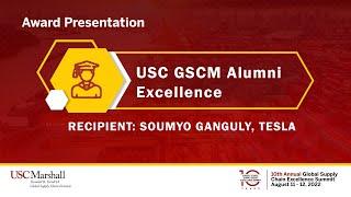 USC GSCM Alumni Excellence Award