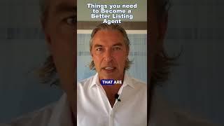 Things you Need to Become a Better Agent #realestate #realestatetraining #listingagent