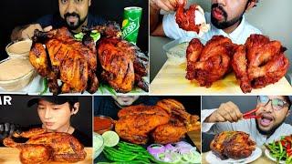 TANDOORI WHOLE CHICKEN EATING red WHOLE CHICKEN | BIG BITES |EATING SHOW