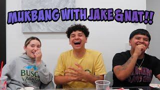 JUICY MUKBANG w/Jake & Nat!(Questions y'all been waiting for)