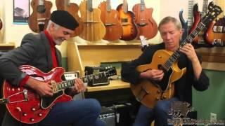 Gibson 1965 ES-330 and 1956 ES-175 at Gryphon Strings "Take the Coltrane" with John Stowell