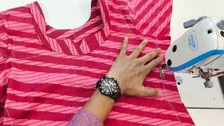 Easy way to stitch simple kurti/kameez