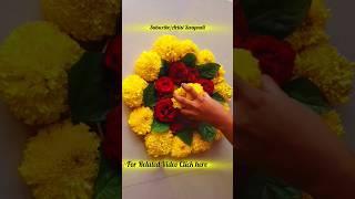 Flower Rangoli design for diwali || Diwali Decoration ideas