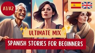 Learn Spanish with 3 Fun Stories for Beginners!  | Improve Vocabulary & Listening