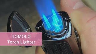 TOMOLO Torch Lighter Review | Triple Jet Flame Refillable Butane Cigar Lighter