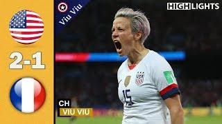 [ Quarter - Final ] USA vs France 2-1 All Goals & Highlights | 2019 WWC