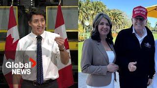 Trudeau calls out Danielle Smith for not putting "Canada first" amid Trump tariff threat