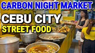 CEBU’s BIGGEST FOOD MARKET! Street Food Tour at Carbon Night Market | Cebu City, Philippines