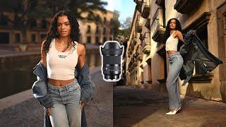 THIS LENS SO GOOD I DON'T NEED TO EDIT! One Light Off Camera Flash Portrait Photography