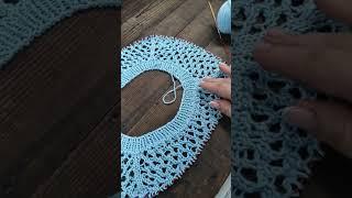 Blue network  knitting pattern