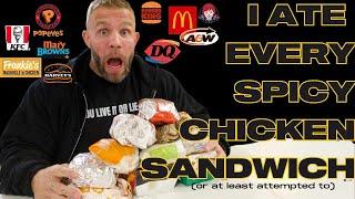 I ATE EVERY FAST FOOD SPICY CHICKEN SANDWICH / OVER 4600 CALS IN ONE SITTING / IAIN VALLIERE