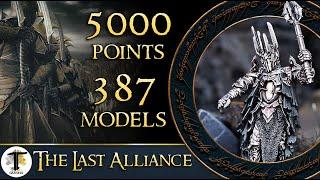 387 MODELS | 5000 POINTS | EPIC LAST ALLIANCE MIDDLE EARTH SBG BATTLE REPORT | WARHAMMER MESBG LOTR