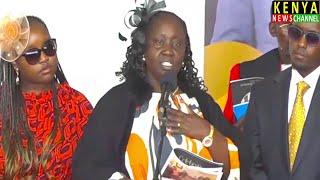 Senator Cheptumo Wife Emotional Tribute in front of Ruto during Funeral at Baringo #WilliamCheptumo