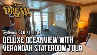 Disney Dream, Disney Cruise Line - Deluxe Oceanview with Verandah Stateroom Tour