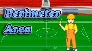 Perimeter & Area of a Rectangular Object, Learning Videos for Children, Math Lesson for Grade 2 - 3