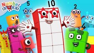 Counting with Colors! | Learn to count 12345 - math cartoons | @Numberblocks