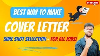 COVER LETTER | HOW TO MAKE A COVER LETTER ? | WORK FROM HOME JOBS | BEST COVER LETTER #jobs2024 #wfh