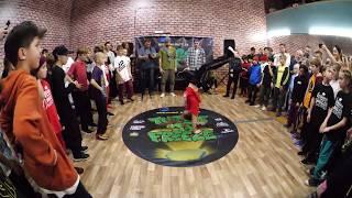 final kids 1x1 - bboy Kiri Boss vs MaksOn - брейкданс чемпионат TurtleFreeze Battle
