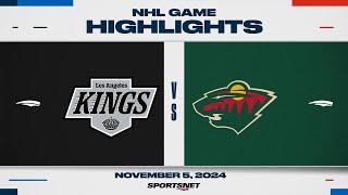 NHL Highlights | Kings vs. Wild - November 5, 2024