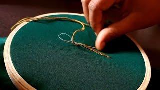 3D Hand Embroidery Designs - [Blanket Stitch] Tutorial for Beginners.