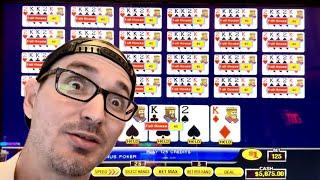 $125 a hand Video Poker Challenge!