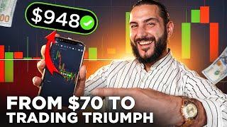 FROM $70 TO TRADING TRIUMPH. MY 5 MINUTE CHALLENGE | BINARY OPTIONS | POCKET OPTION