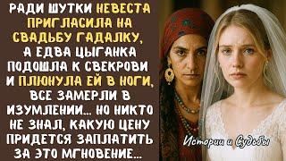 Ради шутки невеста пригласила на свадьбу гадалку, а едва цыганка подошла к свекрови и плюнула в ноги