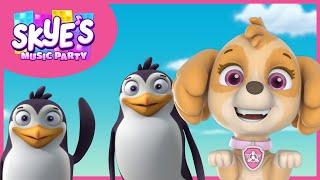 Waddle Waddle, The Penguin Dance - Skye's Music Party - PAW Patrol Music Cartoons for Kids