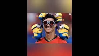 Minions on Ronaldo. AI generated video. #ai #3danimation #viralvideo #trending