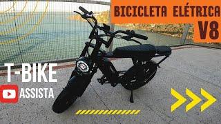 BICICLETA ELÉTRICA V8 DA T-BIKE 750  - TESTANDO NA 3ª PONTE