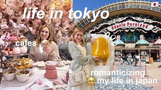 life in tokyo, japan | aesthetic afternoon tea in nakameguro + first time at the sanrio theme park 