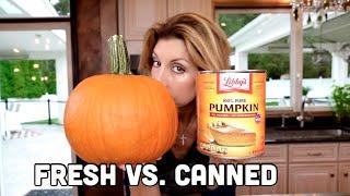 Fresh Pumpkin Purée vs Canned