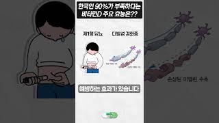 한국인의 90%가 부족하다는 비타민D의 효능은??