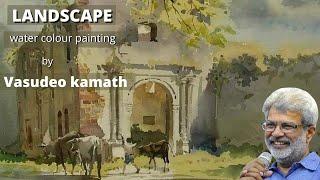 Vasudeo Kamath WaterColour Landscap painting