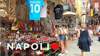 [4K] Italy Summer Walk: Napoli, Centro Storico, Gambrinus World's  best Pizza at Starita2022