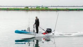 I strapped a BIGGER motor to a paddle board to fish - top speed?