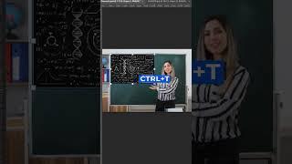 Photoshop BLACKBOARD Magic - Add CHALK TEXT in Minutes! #shorts #photoshop