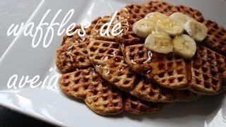 Waffles de Aveia Saudáveis | Waffle saudável