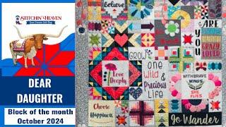 Dear Daughter Block of the Month October 2024