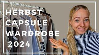 Herbst Capsule Wardrobe 2024 | kombinierbare und zeitlose Herbst Basics